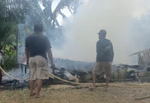 Diduga Dipicu Tabung Gas, Rumah Warga di Kaubun Kutim Ludes Terbakar