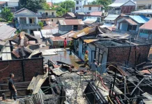 Empat Rumah Rusak Berat dalam Kebakaran di Kelandasan Ulu Balikpapan