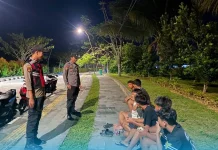 Polsek Sepaku Intensifkan Patroli Dialogis Jaga Kamtibmas