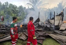 Empat Bangunan di Lingkungan SDN 018 Samboja Ludes Terbakar