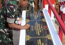 Danrem 091 ASN Resmikan Delapan Jembatan Beton Garuda