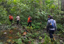 Pencarian Hari Kedua Warga Hilang di Hutan PT ITCIKU Sepaku Belum Membuahkan Hasil