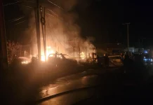 Kebakaran Hebat Landa Desa Karyabhakti Muara Wahau, Satu Rumah Ludes