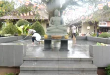 Jelang Waisak 2570 BE/2026, Umat Buddha Bersih-Bersih Vihara Muladharma Samarinda