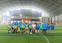 Smanda Tenggarong dan PWI Kukar Gelar Mini Soccer Persahabatan