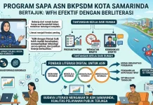 BKPSDM Samarinda Dorong ASN Tingkatkan Literasi agar WFH Lebih Produktif
