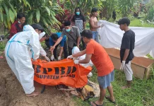 BPBD Berau Bantu Pemindahan Jenazah ke Kampung Campur Sari