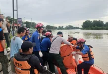 Seorang Pria Mengapung di Sungai Kandilo Berhasil di Evakuasi Tim SAR Gabungan