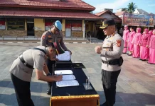 Kapolres Paser Pimpin Sertijab Pejabat Utama dan Kapolsek Jajaran