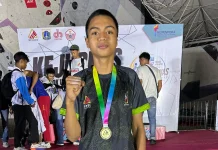 Atlet Kutai Timur, Rizky Sholeh Akbar Raih Emas Lead U17 Nasional