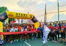Ratusan Pelari Meriahkan Bhayangkara Run di Kutai Timur