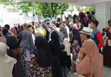 GOR Segiri Dipadati Warga Sambut Kepulangan Jamaah Haji