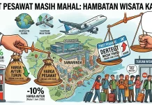 Harga Tiket Pesawat Masih Tinggi, Sektor Pariwisata Samarinda Terdampak