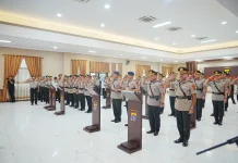 Kapolda Kaltim Laksanakan Upacara Sertijab Pejabat Utama dan Kapolres