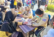Polres PPU Buka Layanan Cek Kesehatan Gratis di Car Free Day