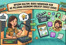 BPSDM Kaltim Buka Wawasan ASN terhadap Peluang Ekonomi Kreatif dari Voice Over