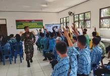 Kodim 0904/Paser Bentengi Pelajar SMAN 1 Muara Samu Terhadap Bahaya Narkoba