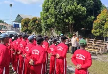 Kapolsek Babulu Pacu Semangat Calon Paskibra jelang HUT RI