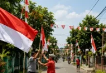 Halo RRI: Pasang Bendera Aman, Hindari Kabel Listrik