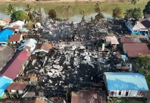 14 Rumah Terbakar di Muara Bengkal Ulu, 46 Jiwa Terdampak