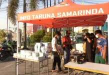 Antisipasi Asap Dampak Karhutla, Relawan Samarinda Bagikan 10 Ribu Masker