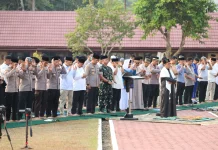 Ikhtiar Hadapi Kemarau, Polres Kukar Gelar Istisqa