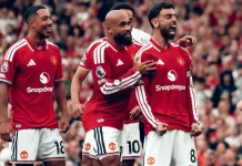 Manchester United Bangkit, Bruno Fernandes Cetak Hattrick