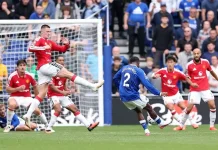 Everton Tahan Manchester United 2-2 di Menit Akhir