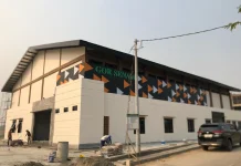 Pembangunan Venue GOR Senam di Paser Hampir Rampung