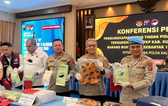 Polda Kaltim Gagalkan Peredaran 11 Kg Sabu di Sangatta, Dua Tersangka Ditangkap