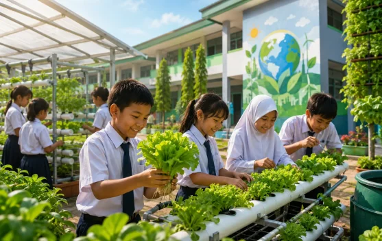 Smartani Goes to School: Menanam Masa Depan dari Halaman Sekolah