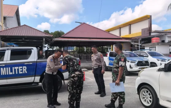 Satlantas Polres PPU dan POM AD Perkuat Sinergi Jaga Keamanan Daerah