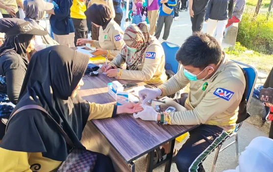 Polres PPU Buka Layanan Cek Kesehatan Gratis di Car Free Day