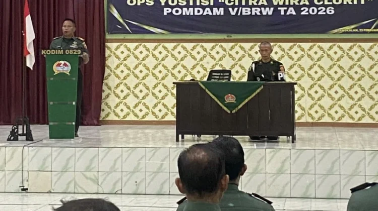 Sosialisasi Ops Gaktib dan Yustisi 2026 di Kodim 0829