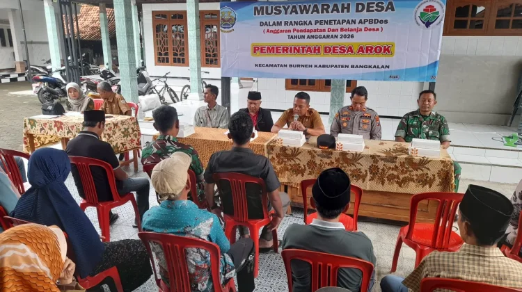 Babinsa Koramil Burneh Kawal Penetapan APBDes Arok 2026