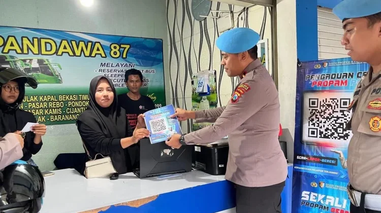 Sipropam Polres Bangkalan Sosialisasi QR Code Dumas Online