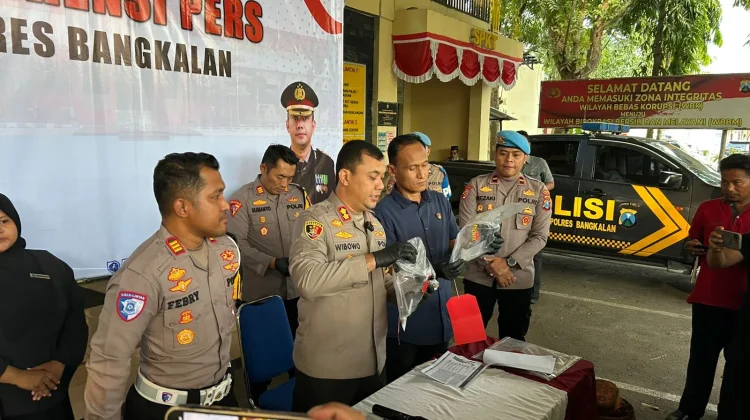 Operasi Pekat Polres Bangkalan Amankan Dua Senjata Api
