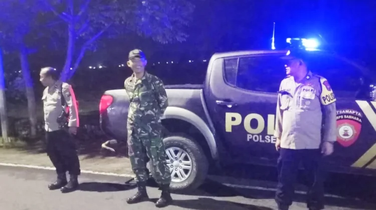 Tingkatkan Keamanan, Sinergi TNI - Polri Patroli Dini Hari