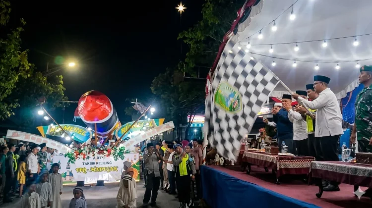Pawai Takbir Keliling Sambut Idulfitri di Sampang