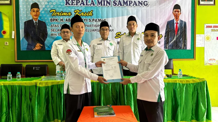 Ganti Pimpinan, MIN Sampang Targetkan Peningkatan Prestasi Siswa