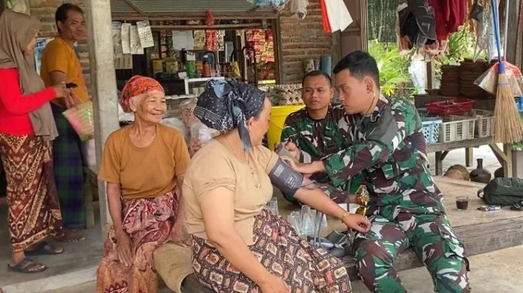 Satgas TMMD Kodim Bangkalan Gelar Layanan Kesehatan Gratis