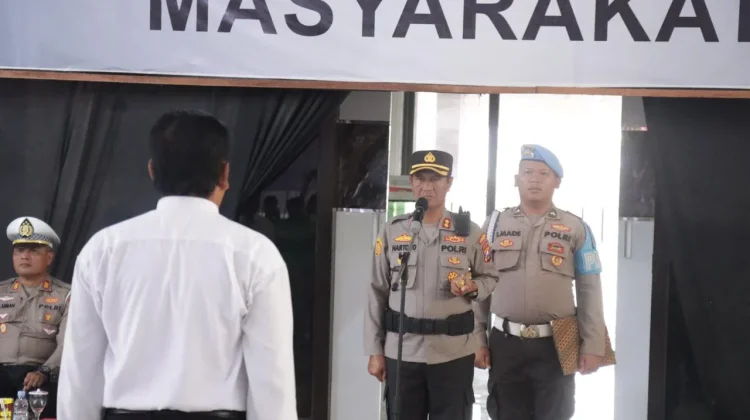 Kapolres Sampang Pimpin Apel Sabuk Kamtibmas Bersama