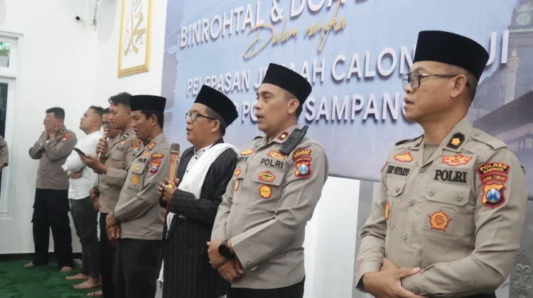 Polres Sampang Doa Bersama Lepas 5 Jamaah Haji