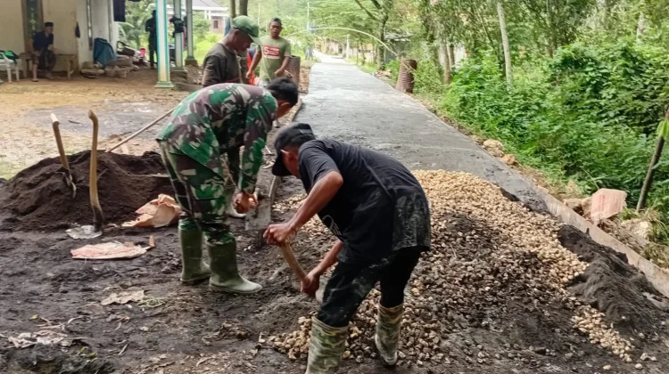 TMMD Bangkalan Masuki Fase Final Pembangunan Jalan Penghubung Desa