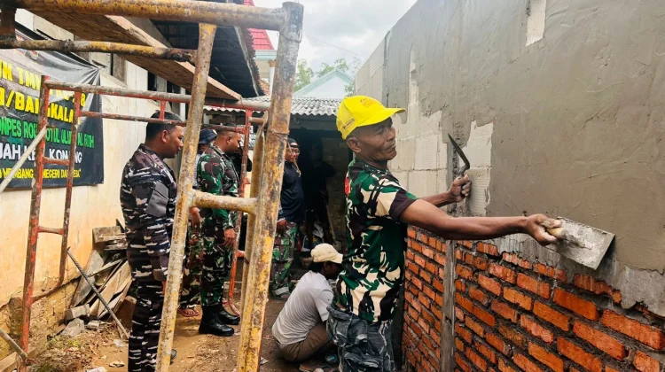 TMMD Bangkalan Bangun Tiga MCK untuk Santri Pesantren
