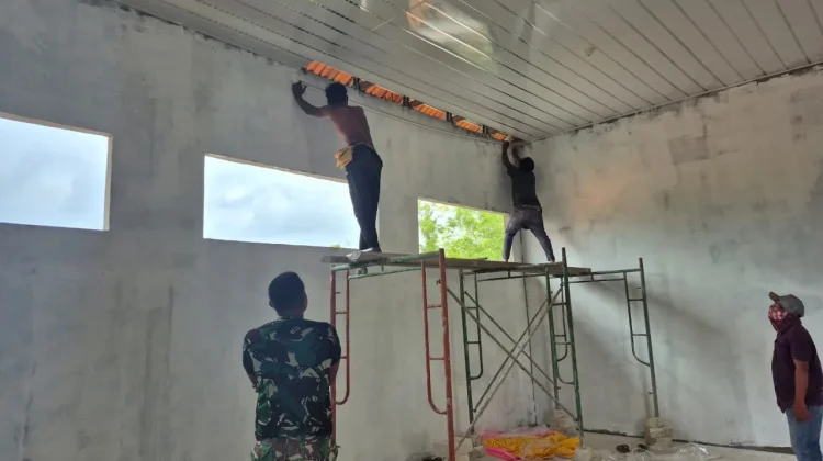 Sentuhan Akhir TMMD Bangkalan di SD Durin Barat