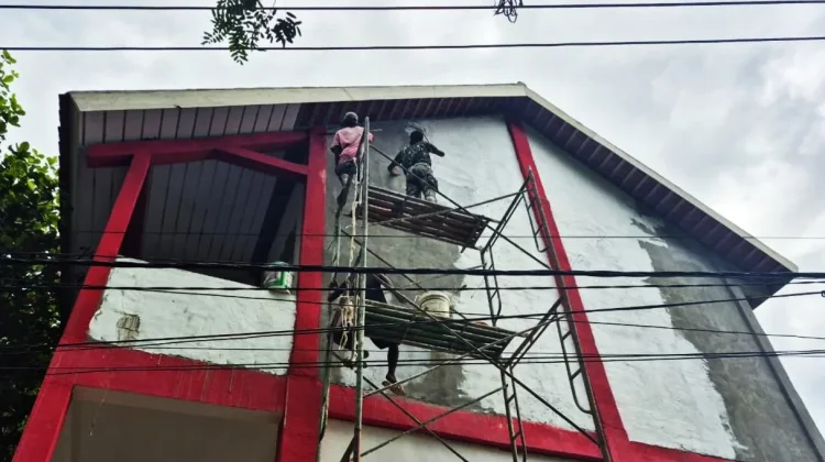 Progres Perbaikan Ruang Kelas SD Durin Barat Bangkalan