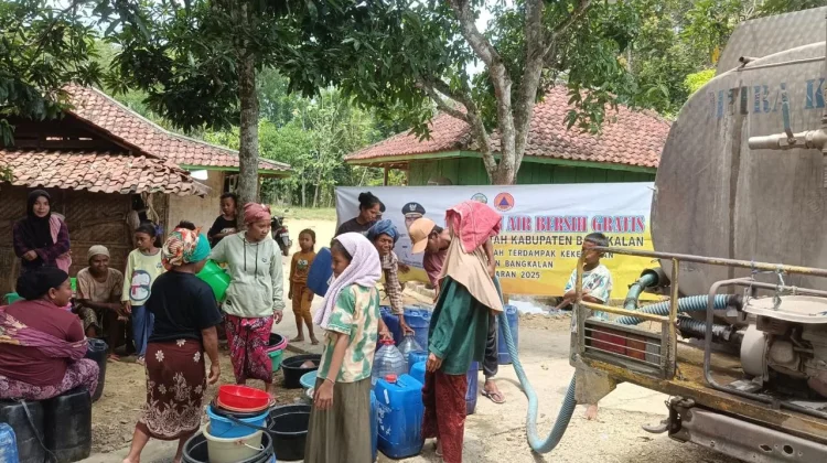 Hadapi Kemarau BPBD Bangkalan Siapkan Ribuan Liter Air Bersih