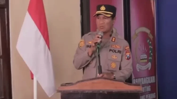 Kapolres Sampang Sampaikan Salam Perpisahan saat Peresmian Mako Polsek