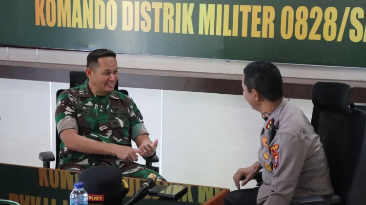 Kapolres Sampang Ajak Kodim Deteksi Dini Ancaman Keamanan